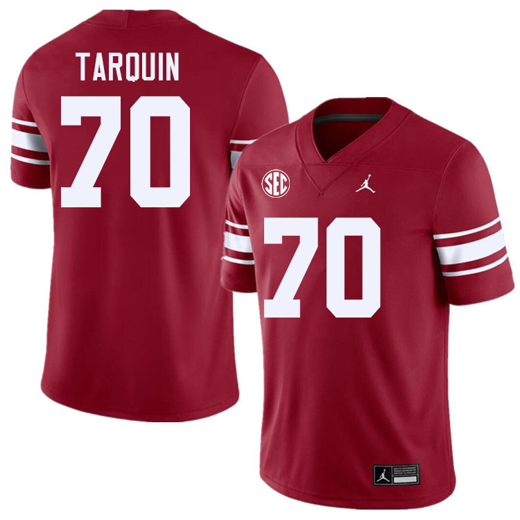 Men #70 Michael Tarquin Oklahoma Sooners 2024 SEC Conference College Football Jerseys-Throwback